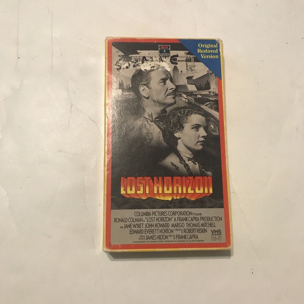 Lost Horizon Movie VHS With Jane Wyatt Columbia 3806